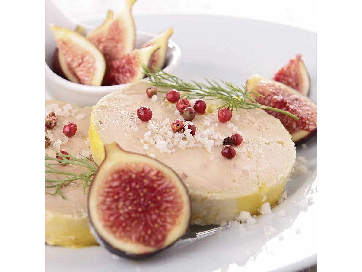 Coffret Découpe Foie Gras avec Lyre et Planche Bois - HATEA