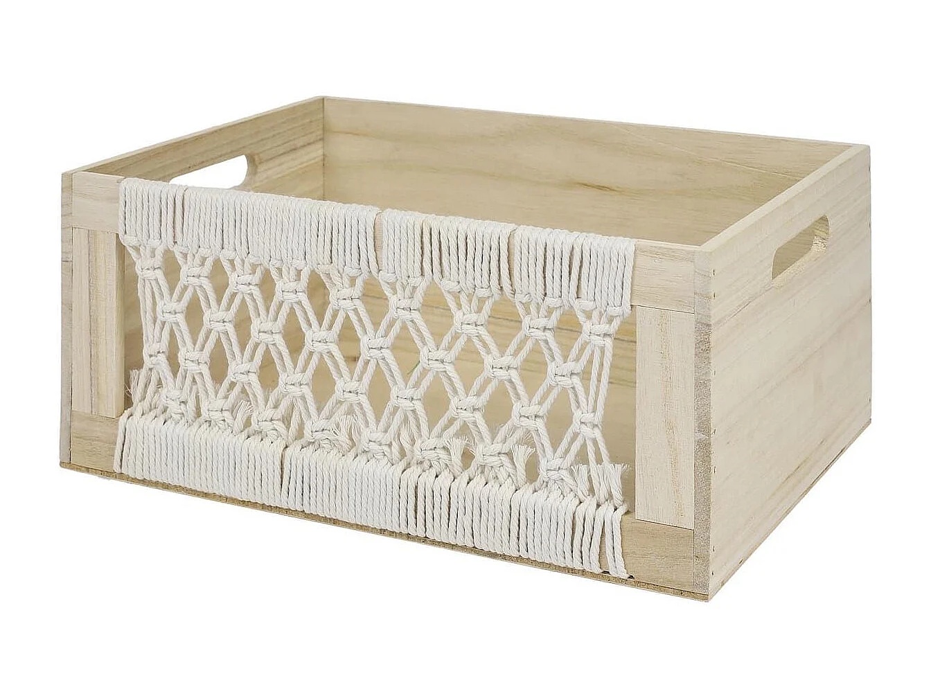 3 cagettes en bois gigogne esprit bohème naturel