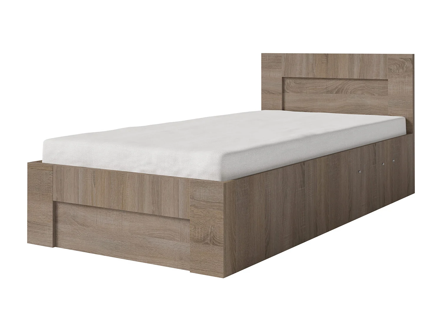 Bed 100 cm x 200 cm met zijopening | TRUFFEL | Opbergruimte + Lattenbodem