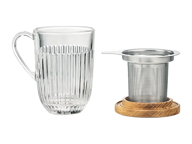 Tisanière Ouessant 40 cl Gehärtetes Glas Edelstahl - La Rochère