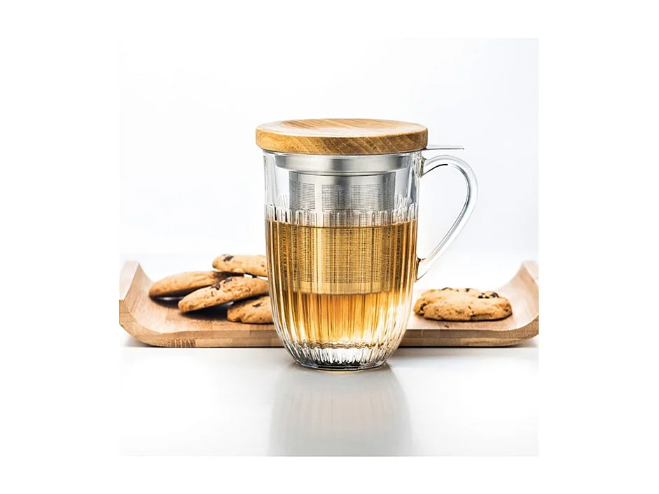 Tisanière Ouessant 40 cl Gehärtetes Glas Edelstahl - La Rochère