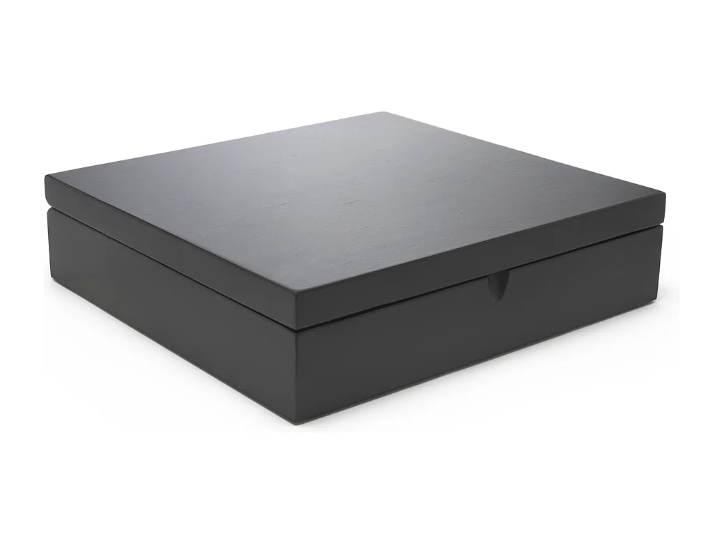 Universal - Coffret à thé noir 12 compartiments avec fenêtre