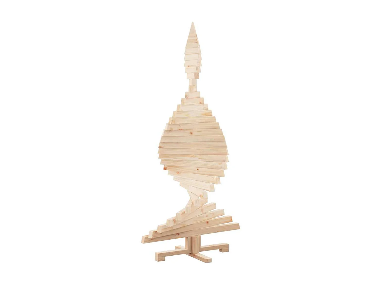 Arbres de Noël avec support Naturel 150 cm Bois massif en pin