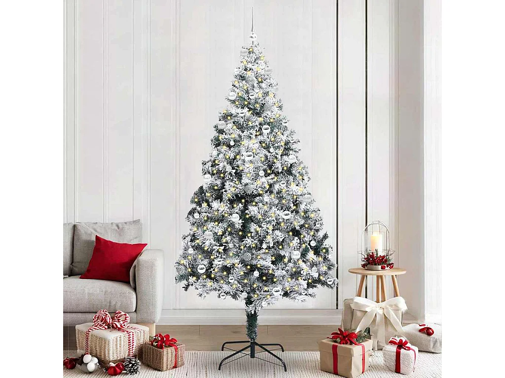 Sapin de Noël artificiel Vert 240 cm PVC, Acier et Plastique