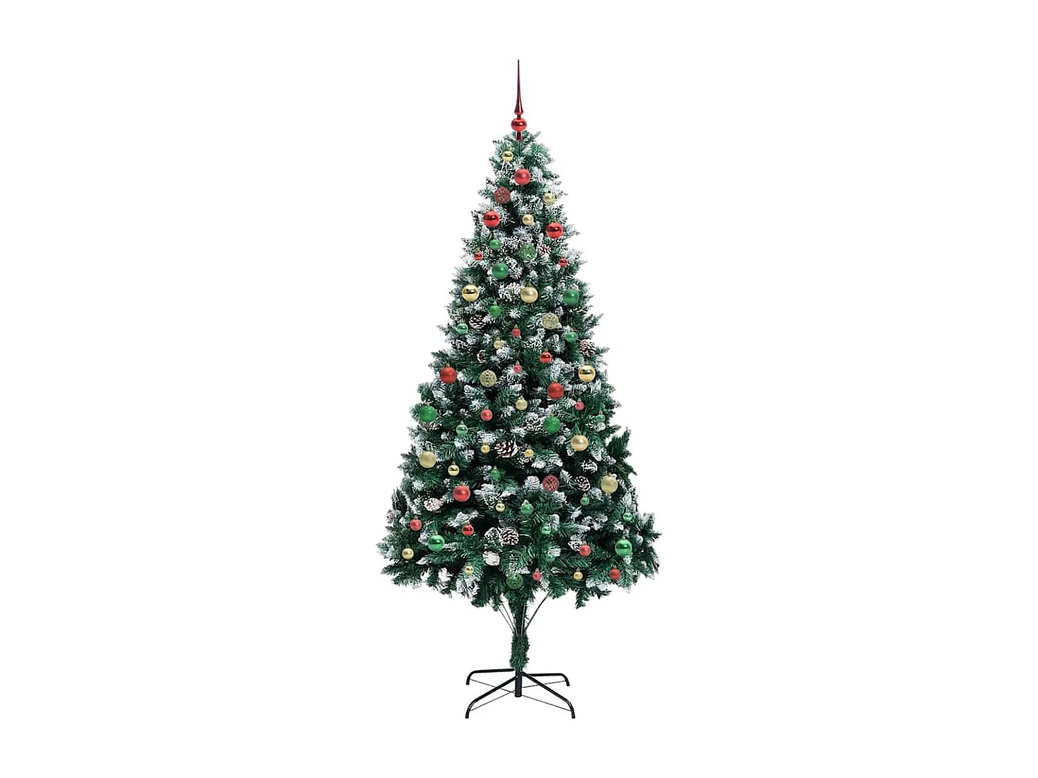 Sapin de Noël artificiel Vert 210 cm PVC, Acier et Plastique