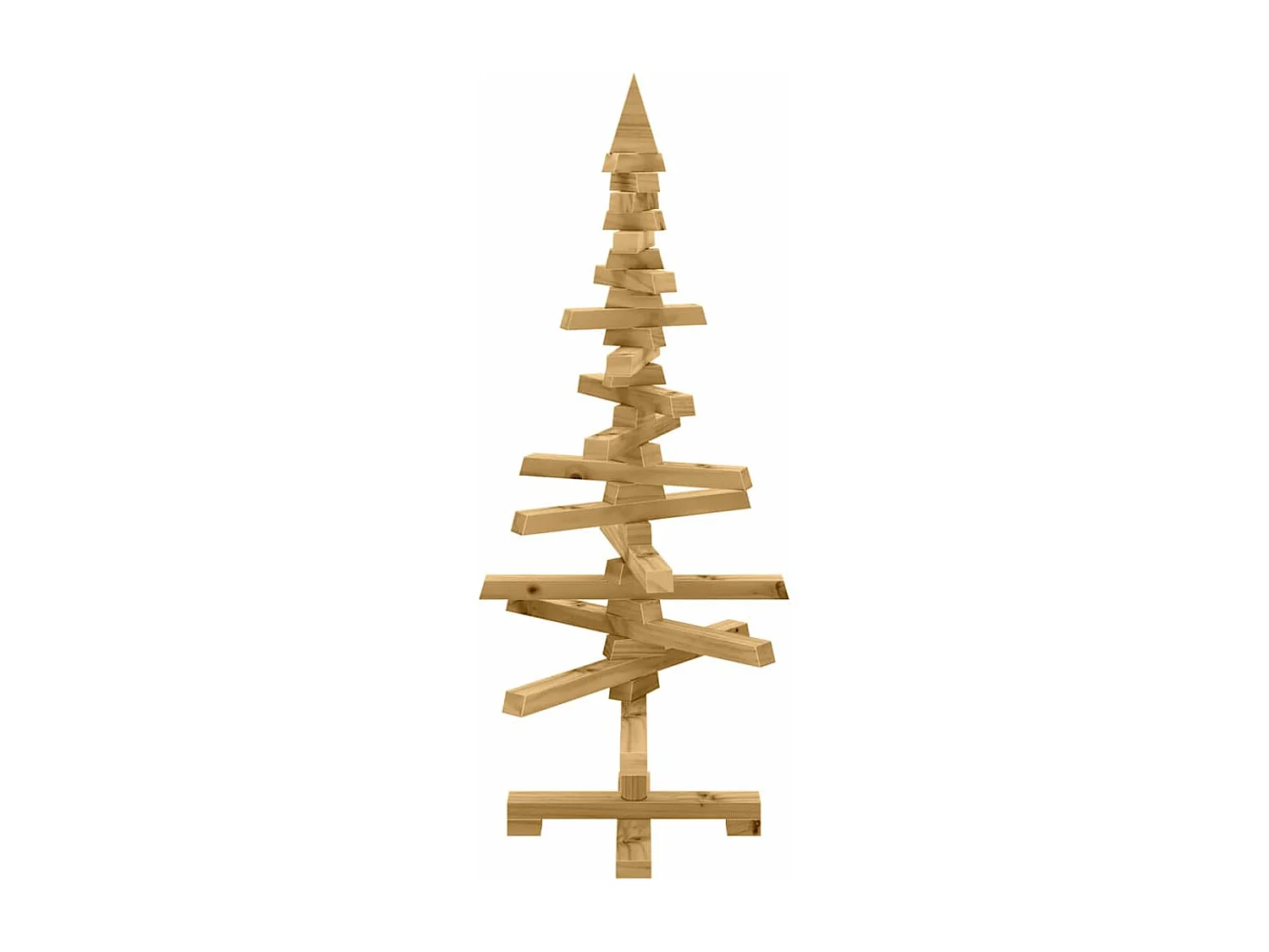 Arbre de Noël en bois Marron 90 cm Bois massif en pin