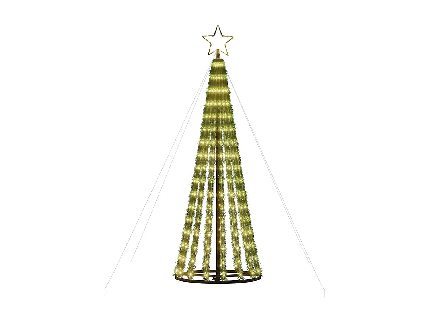 LED Kerstboom 275 warm witte LED's 180 cm