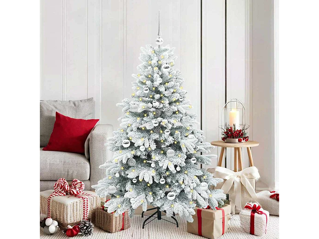 Sapin de Noël artificiel avec 150 LED Vert 150 cm PE et PVC