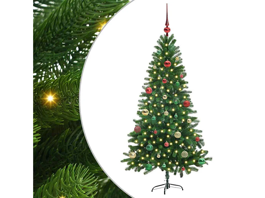 Kerstboom met 150 LED's met standaard Groen 150 cm PE