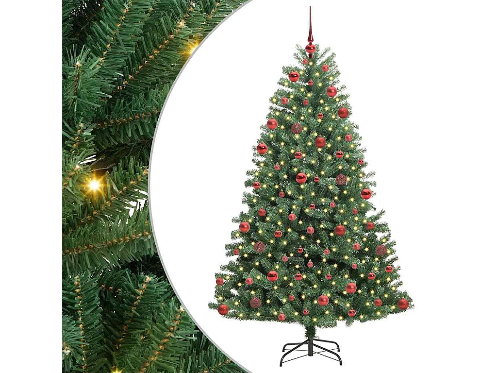 Sapin de Noël Artificiel à Branches Articulées Vert 180 cm