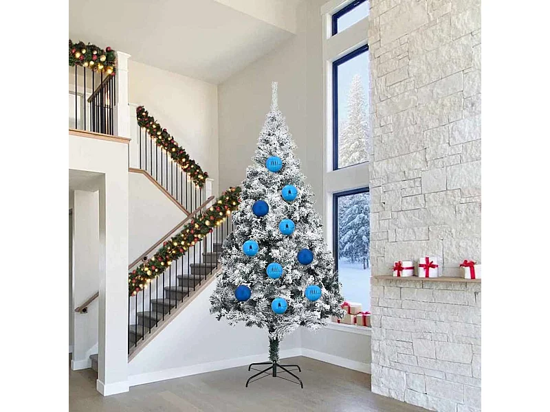 Ensemble de Boules de Noël 4 pcs Bleu