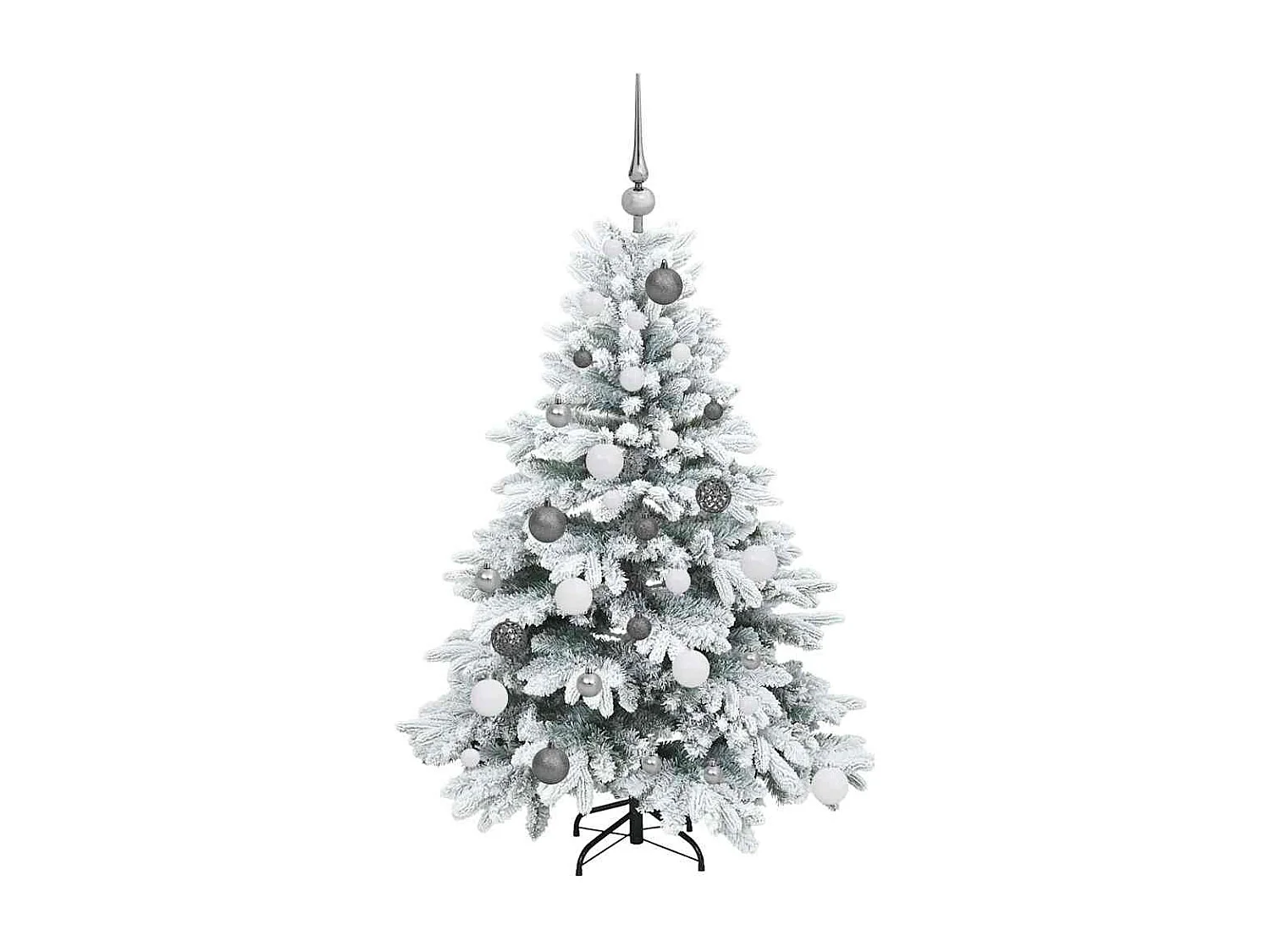 Sapin de Noël artificiel avec 150 LED Vert 120 cm PE et PVC