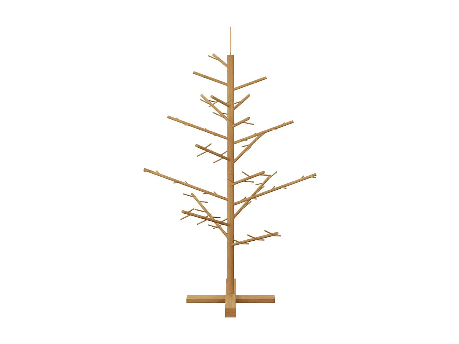 Arbre de Noël en bois Marron 125 cm Bois massif en pin