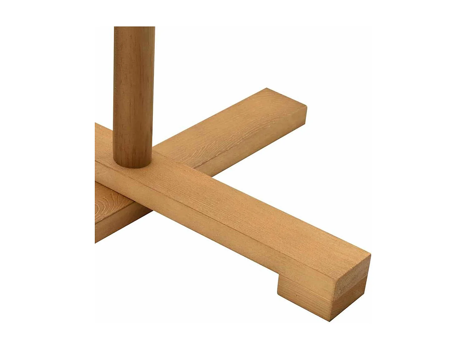 Arbre de Noël en bois Marron 125 cm Bois massif en pin