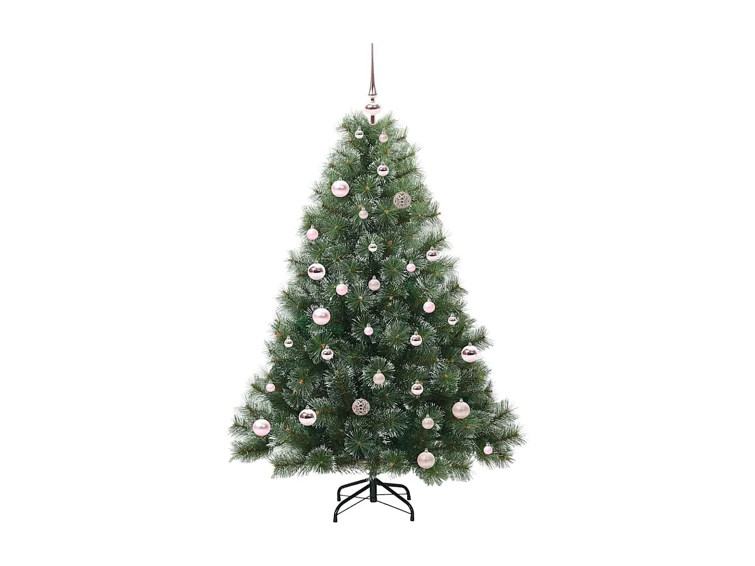 Künstlicher Weihnachtsbaum mit 150 LEDs Grün 150 cm PE und PVC