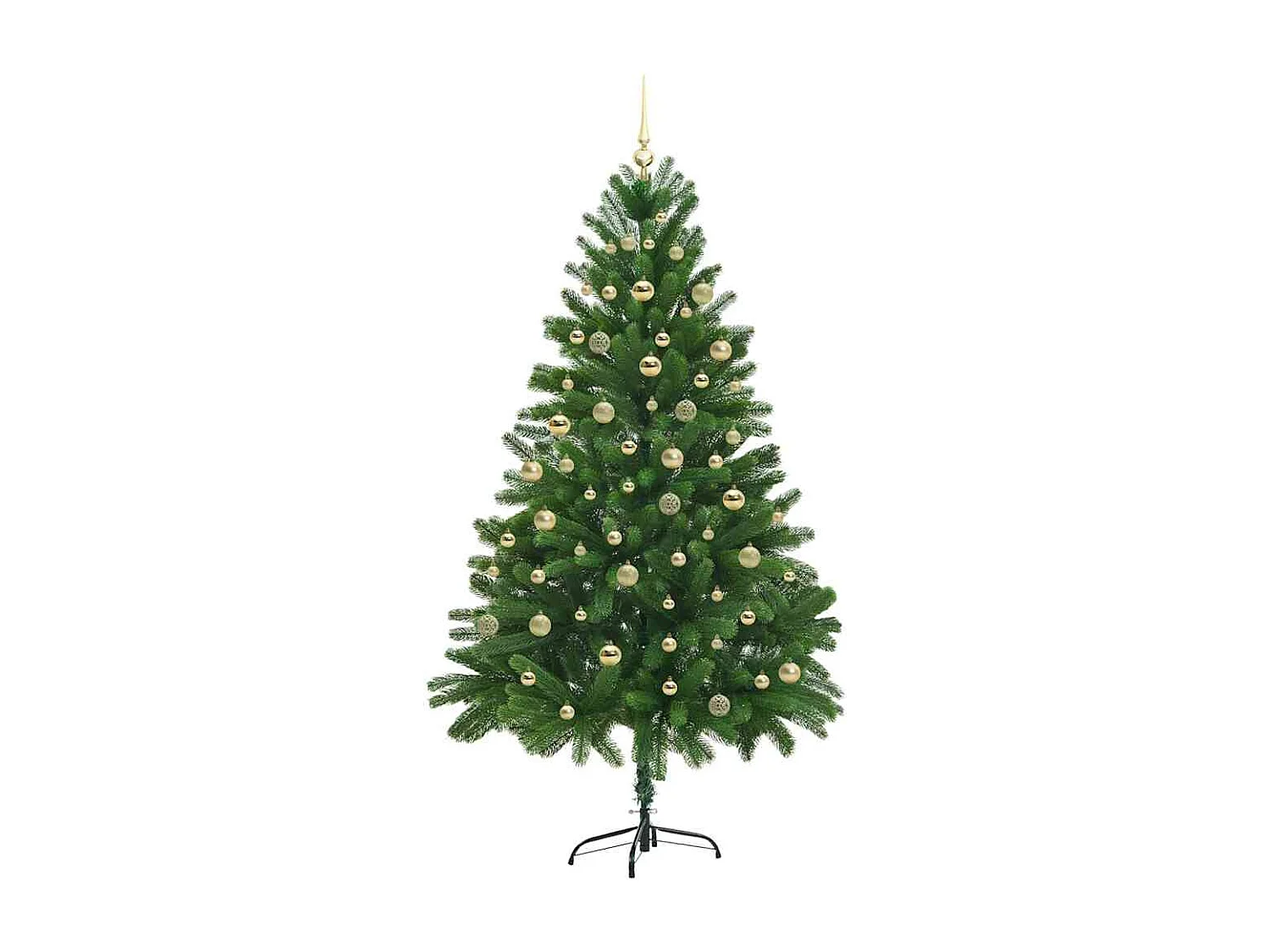 Sapin de Noël artificiel Vert 210 cm PVC, Acier et Plastique