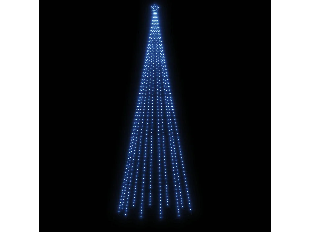 Arbre de Noël cône 732 LED Bleues 160x500 cm