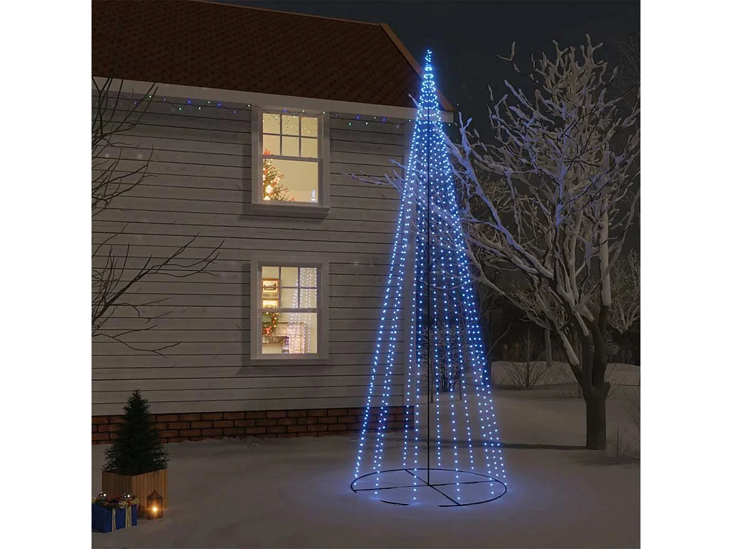 Kerstboomkegel 732 Blauwe LED's 160x500 cm