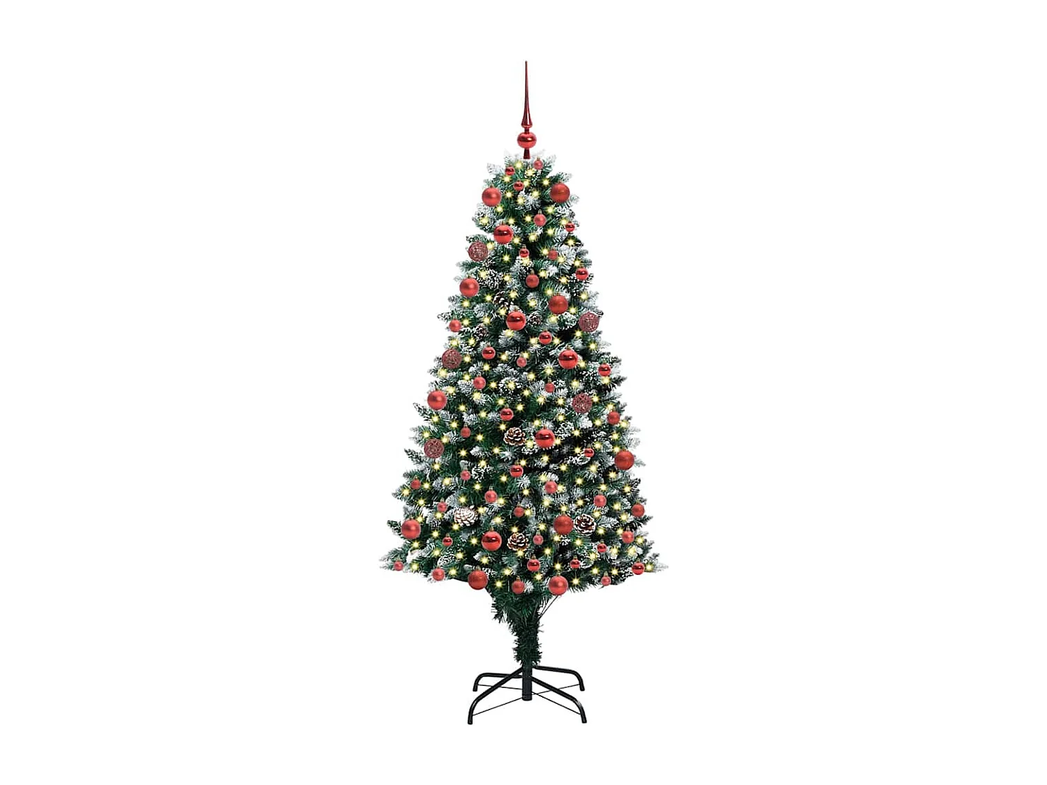 Sapin de Noël artificiel Vert 180 cm PVC, Acier et Plastique