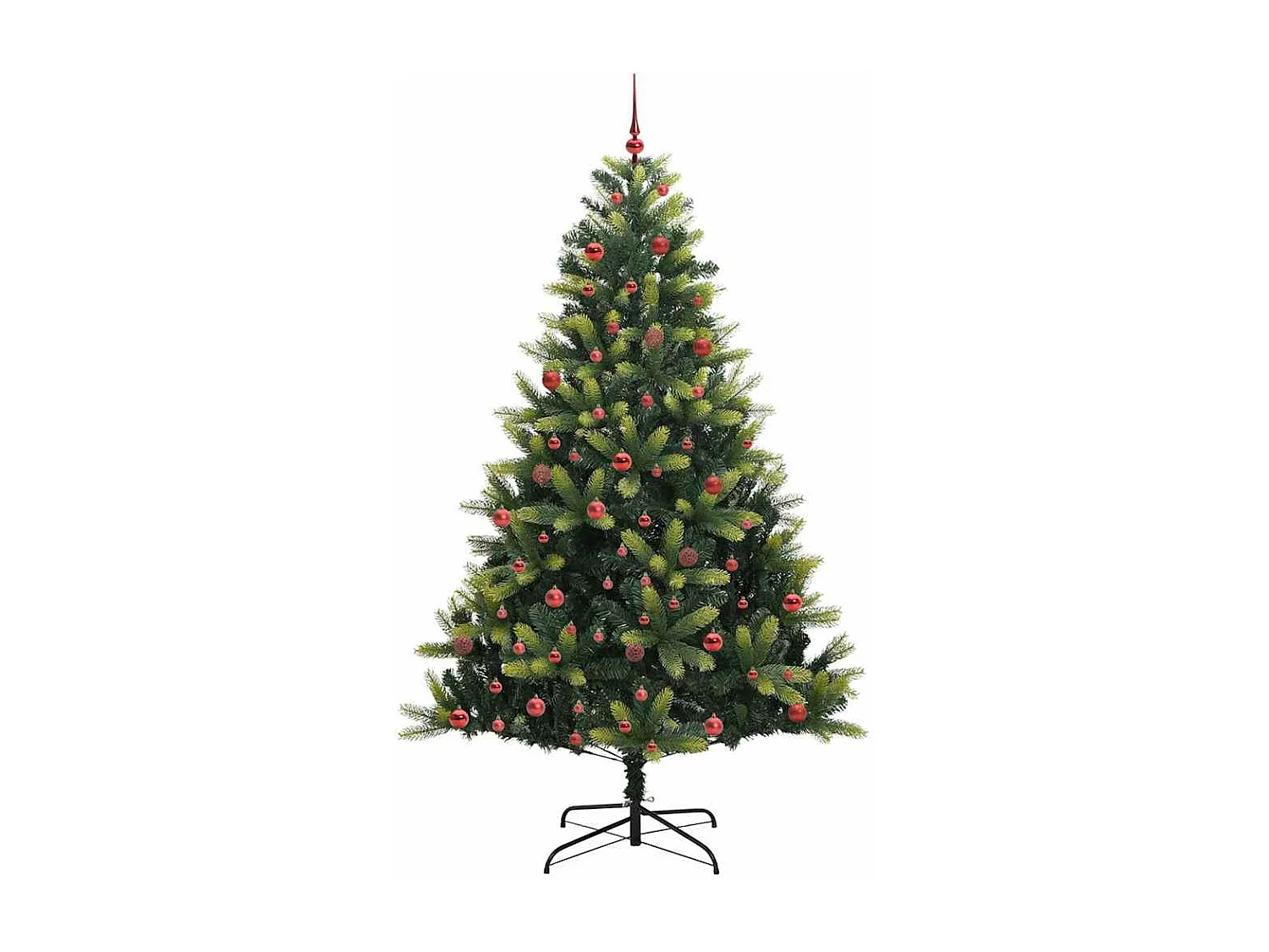 Albero di Natale artificiale flessibile in silicone 300 LED 210 cm