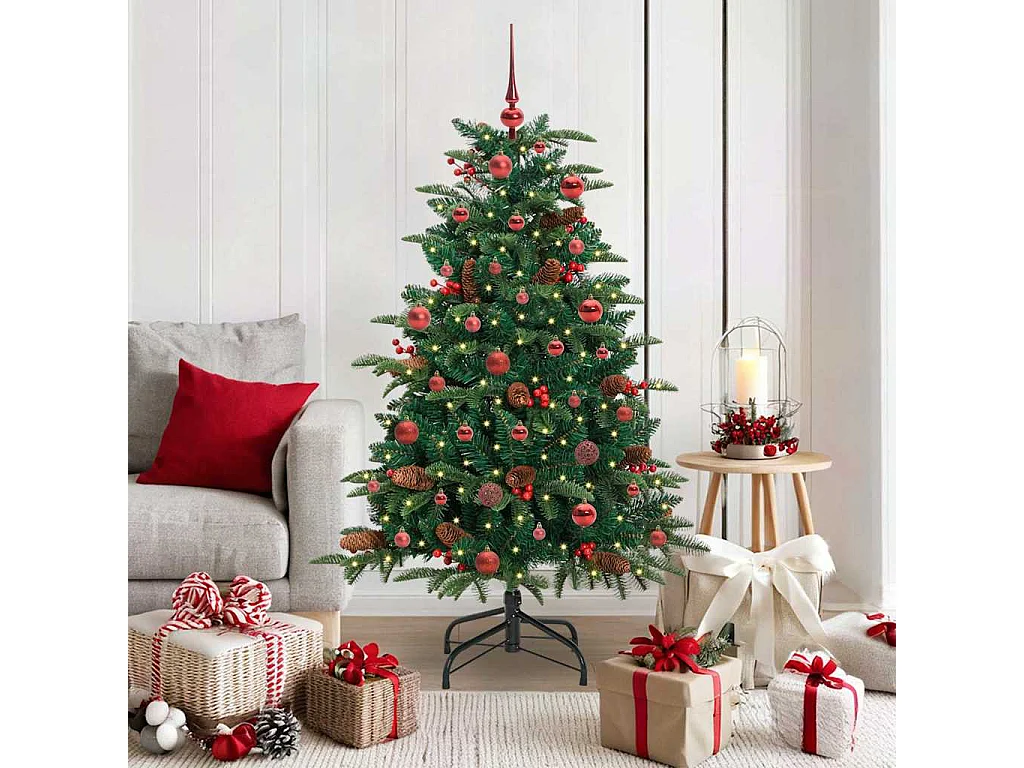 Sapin de Noël artificiel Vert 150 cm PVC, métal et plastique