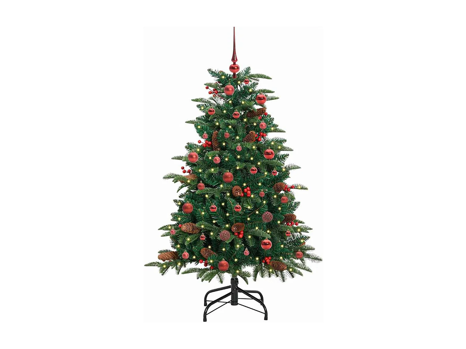 Sapin de Noël artificiel Vert 150 cm PVC, métal et plastique