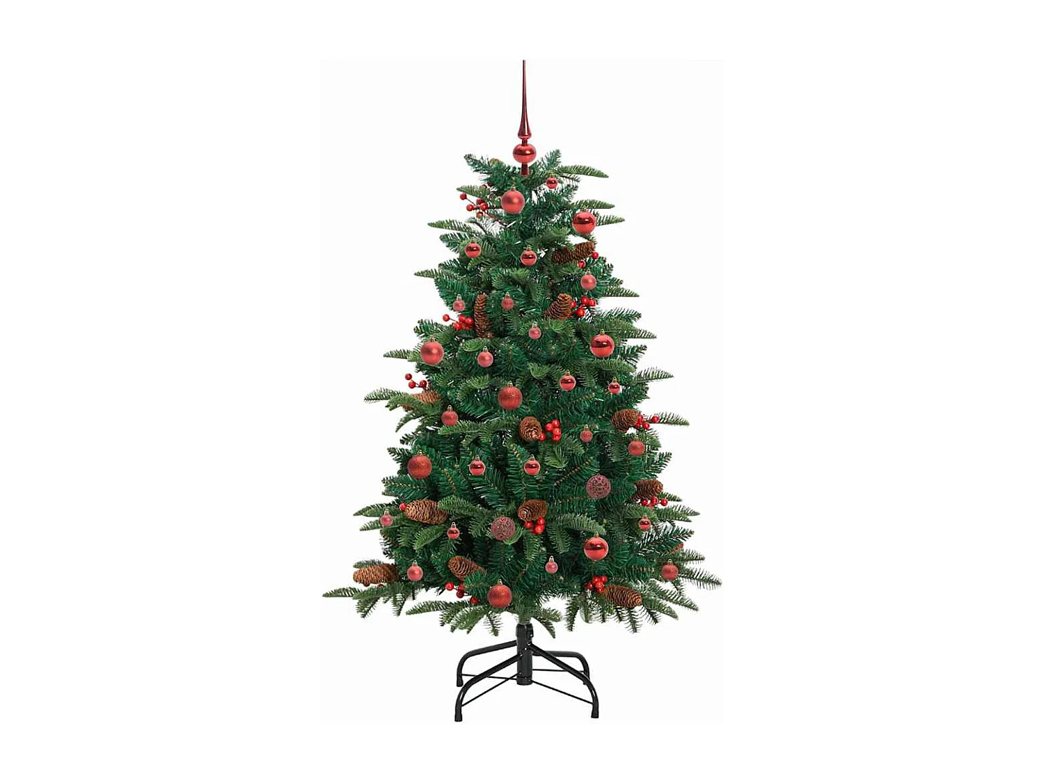 Sapin de Noël artificiel Vert 150 cm PVC, métal et plastique
