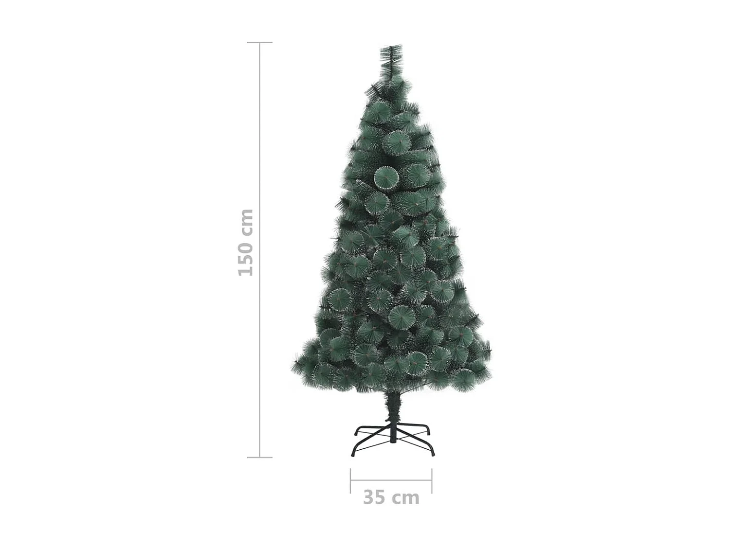 Albero di Natale artificiale con supporto Verde 150 cm PET