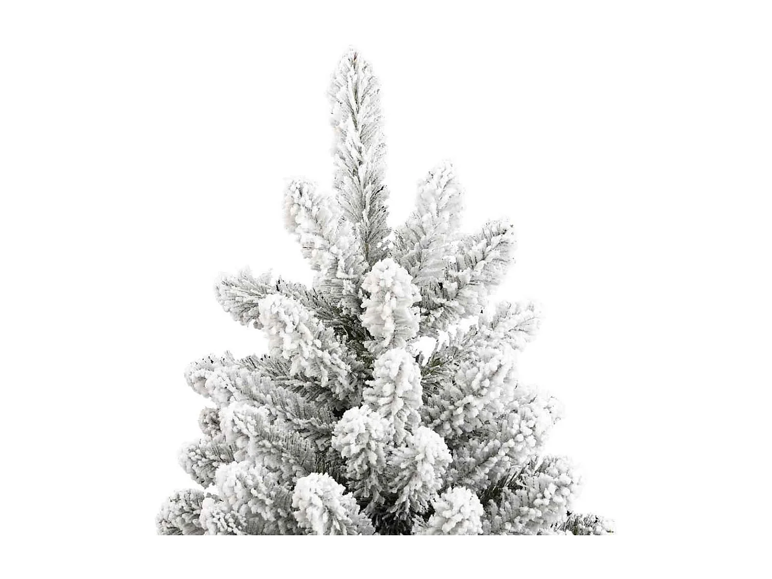 Albero di Natale artificiale Verde e bianco 240 cm PVC e metallo