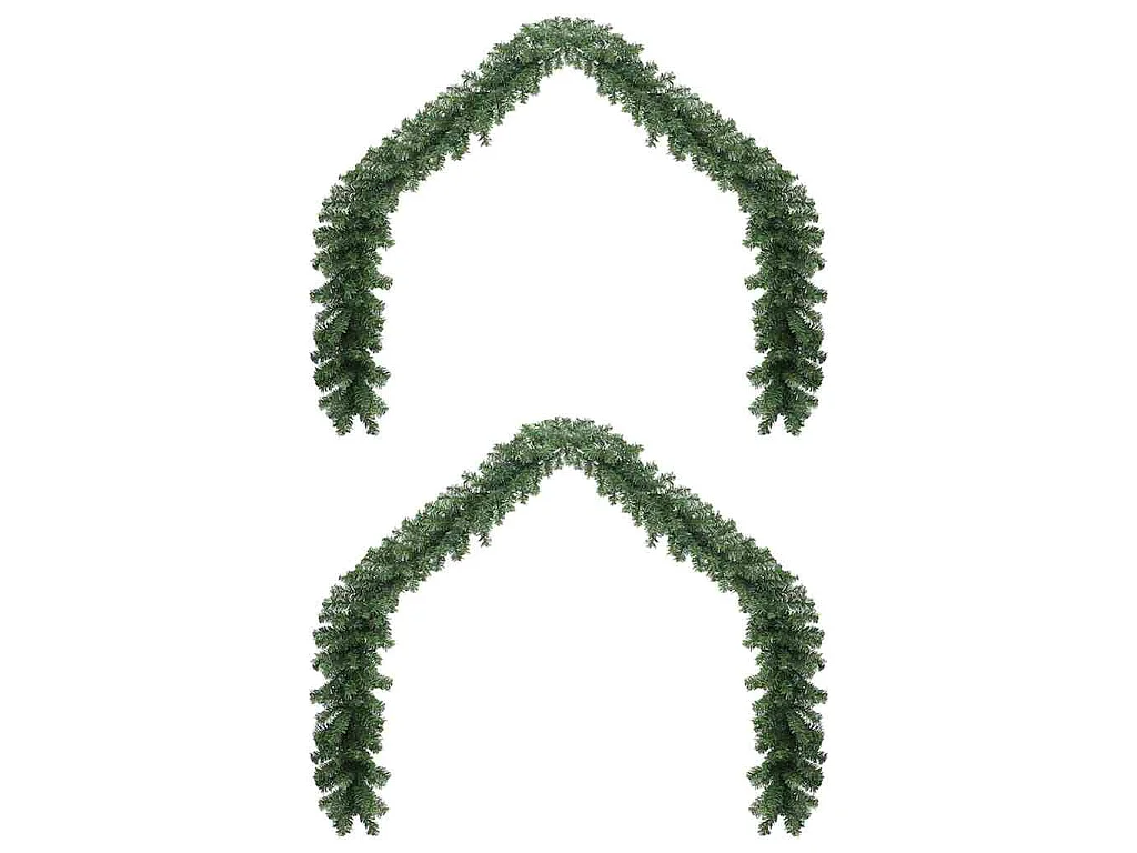 Guirlande de Noël avec 600 LED 2 pcs Vert PVC