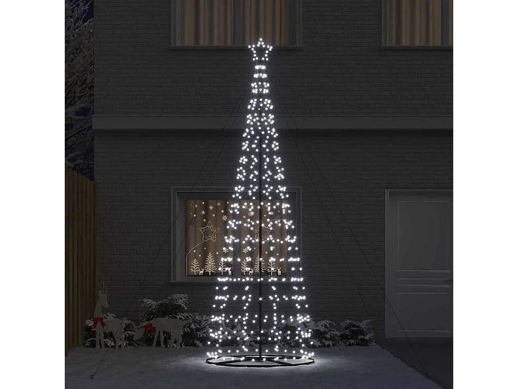 Arbre de Noël LED avec 800 LED Blanc froid 400 cm Fer