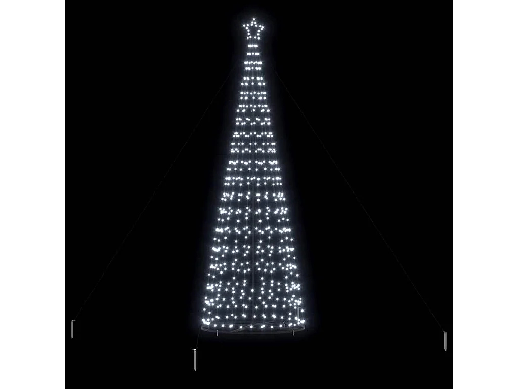 Arbre de Noël LED avec 800 LED Blanc froid 400 cm Fer