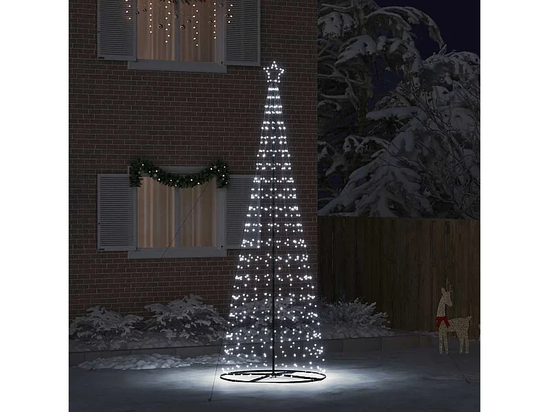 LED kerstboom met 800 LED's Koud wit 400 cm IJzer