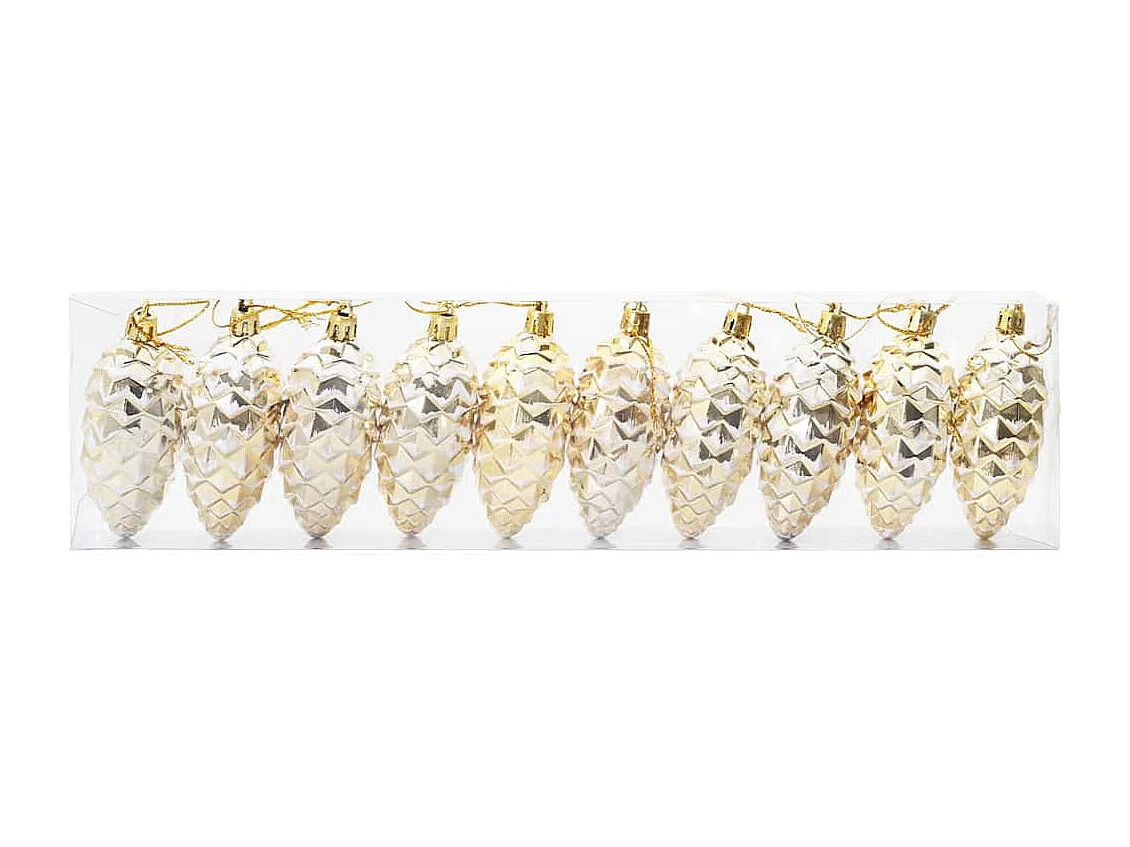 Boule de Pomme de Pin de Noël 40 pcs Doré