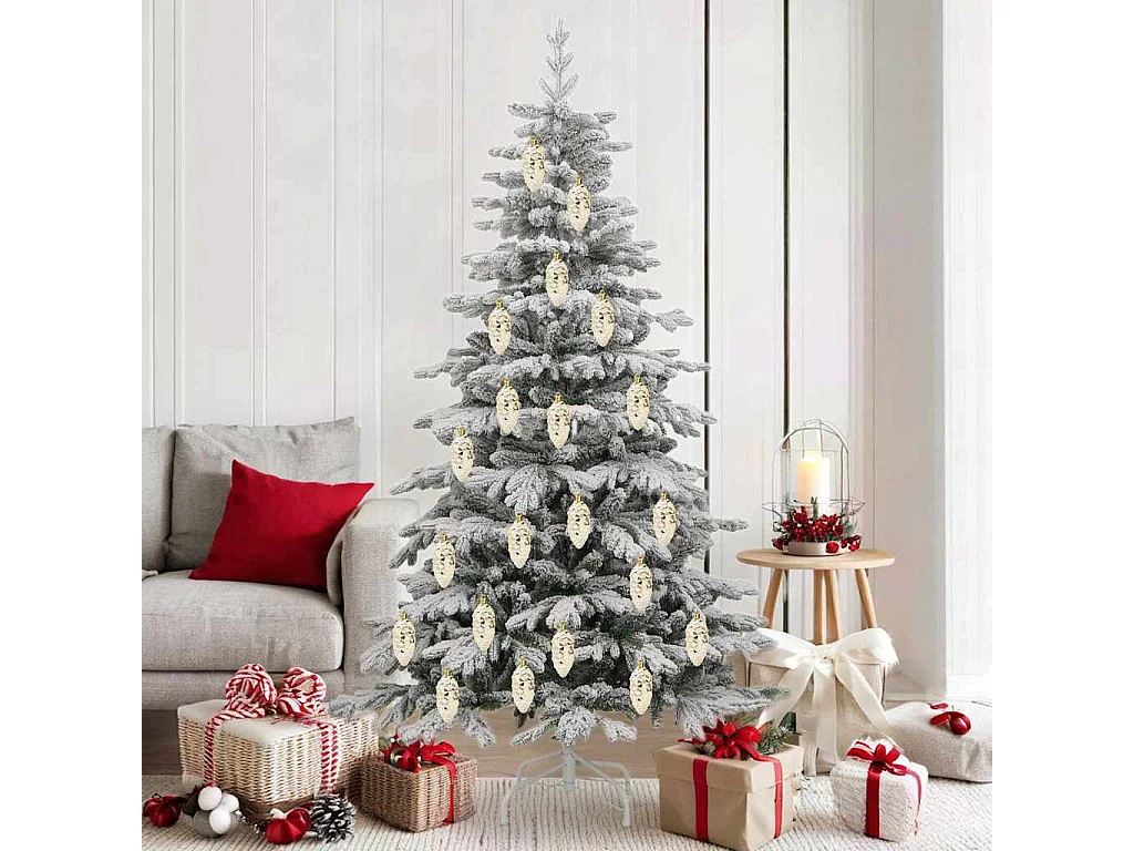 Weihnachts-Tannenzapfenkugeln 40 Stück Gold