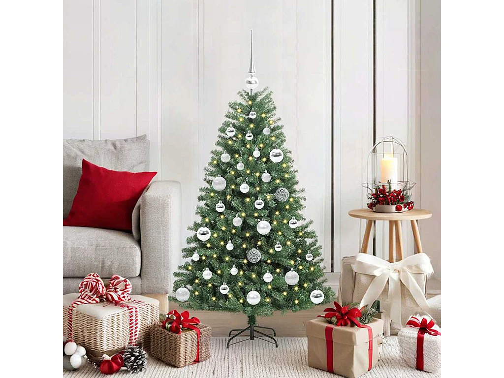 Sapin de Noël Artificiel à Branches Articulées Vert 120 cm