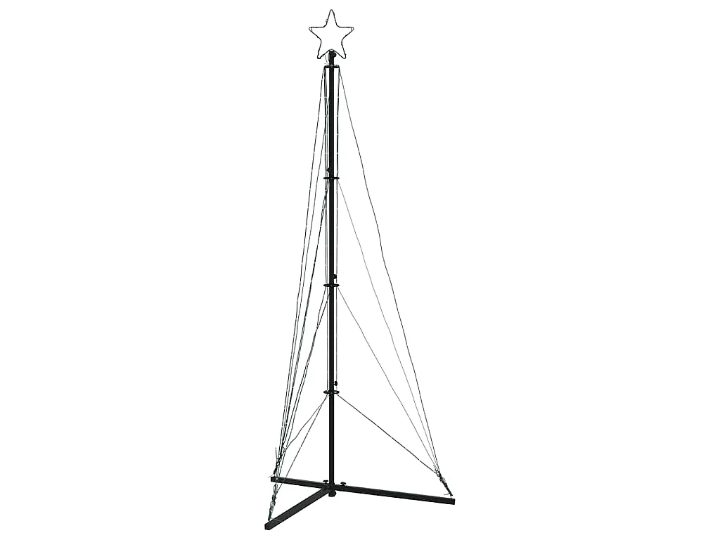 Albero di Natale a LED 363 LED bianco caldo 182 cm