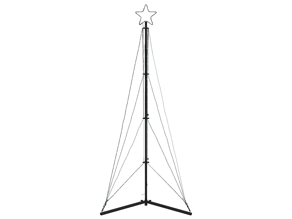 Albero di Natale a LED 363 LED bianco caldo 182 cm