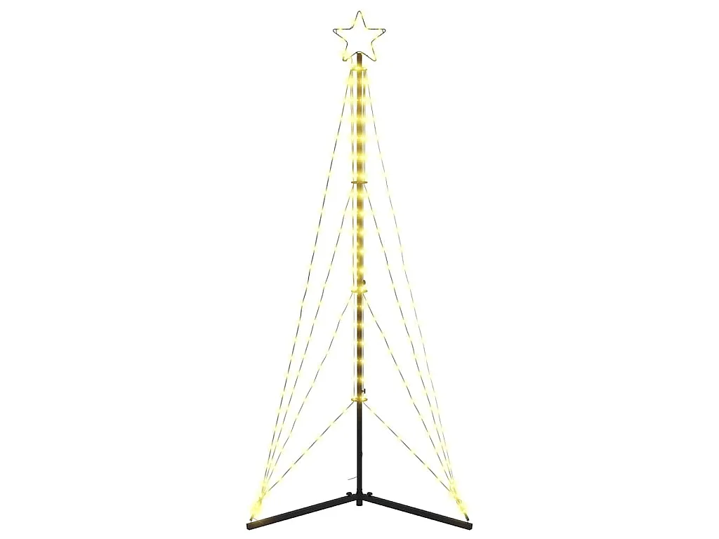 Albero di Natale a LED 363 LED bianco caldo 182 cm