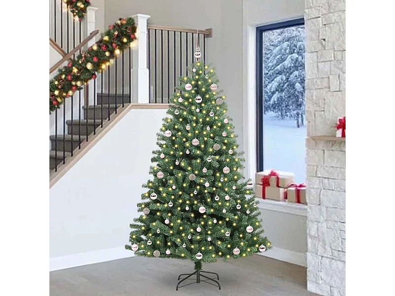 Sapin de Noël Artificiel à Branches Articulées Vert 240 cm