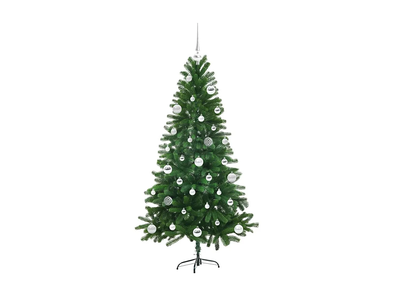 Kerstboom met 150 LED's met standaard Groen 150 cm PE