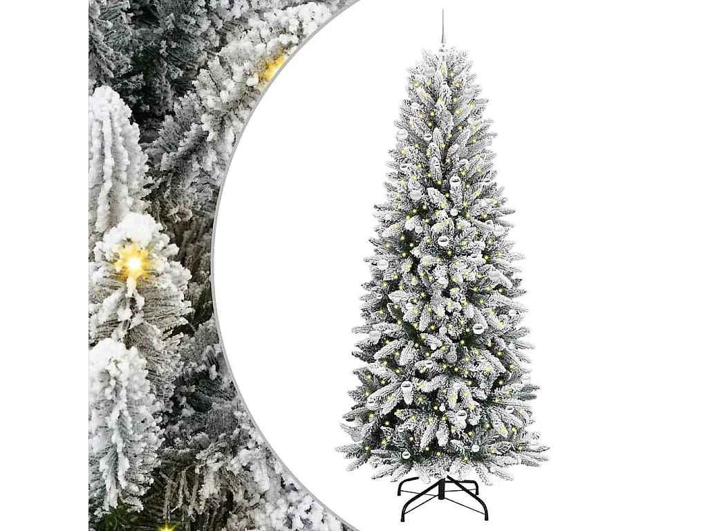 Kunstkerstboom met 300 LED's Wit 93 x 93 x 240 cm