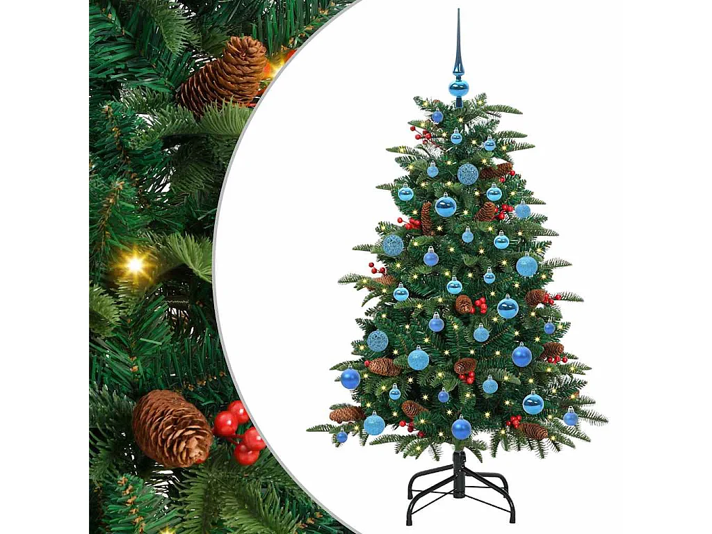 Kunstkerstboom Groen 150 cm PVC, metaal en kunststof