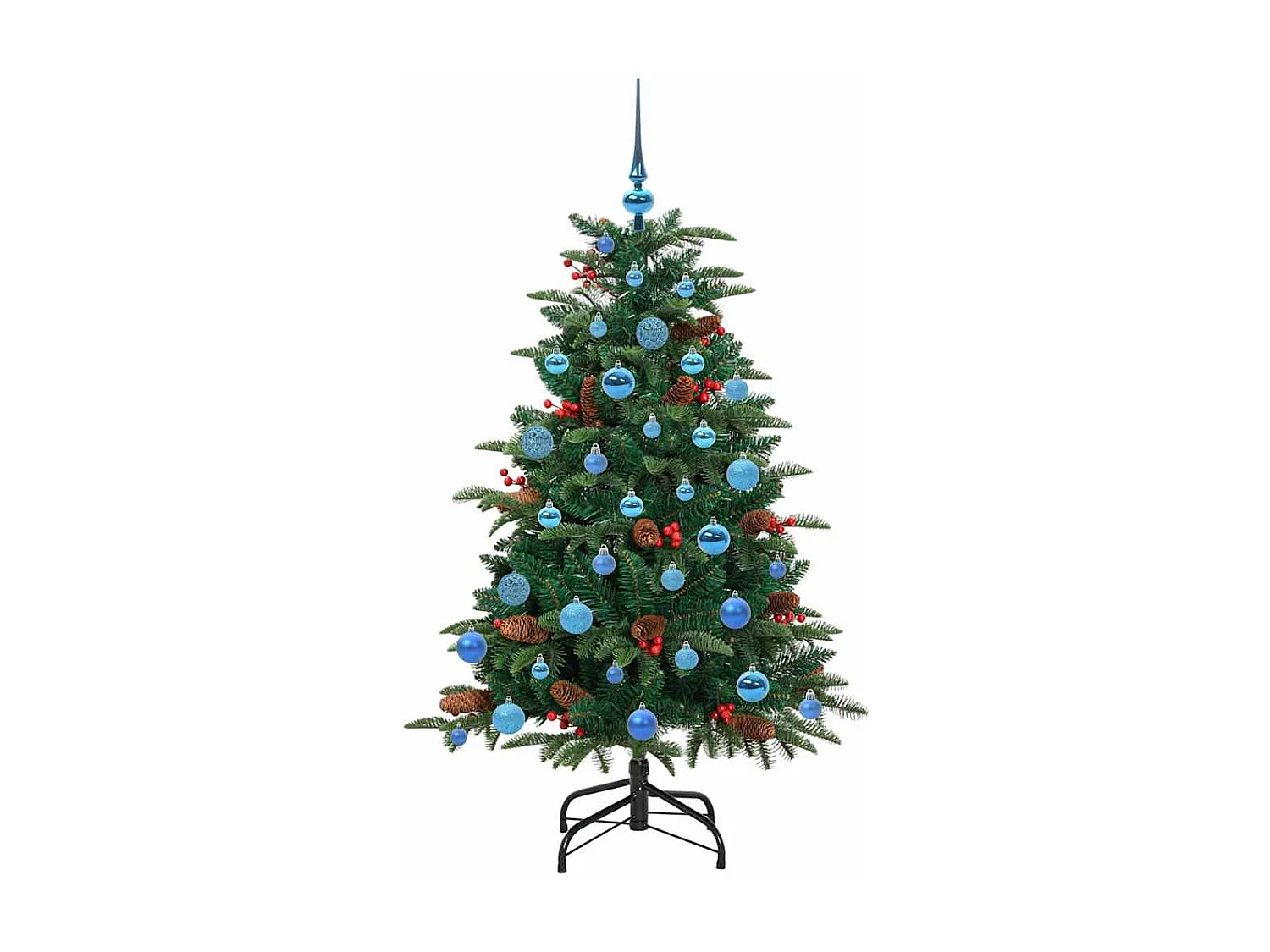 Kunstkerstboom Groen 150 cm PVC, metaal en kunststof