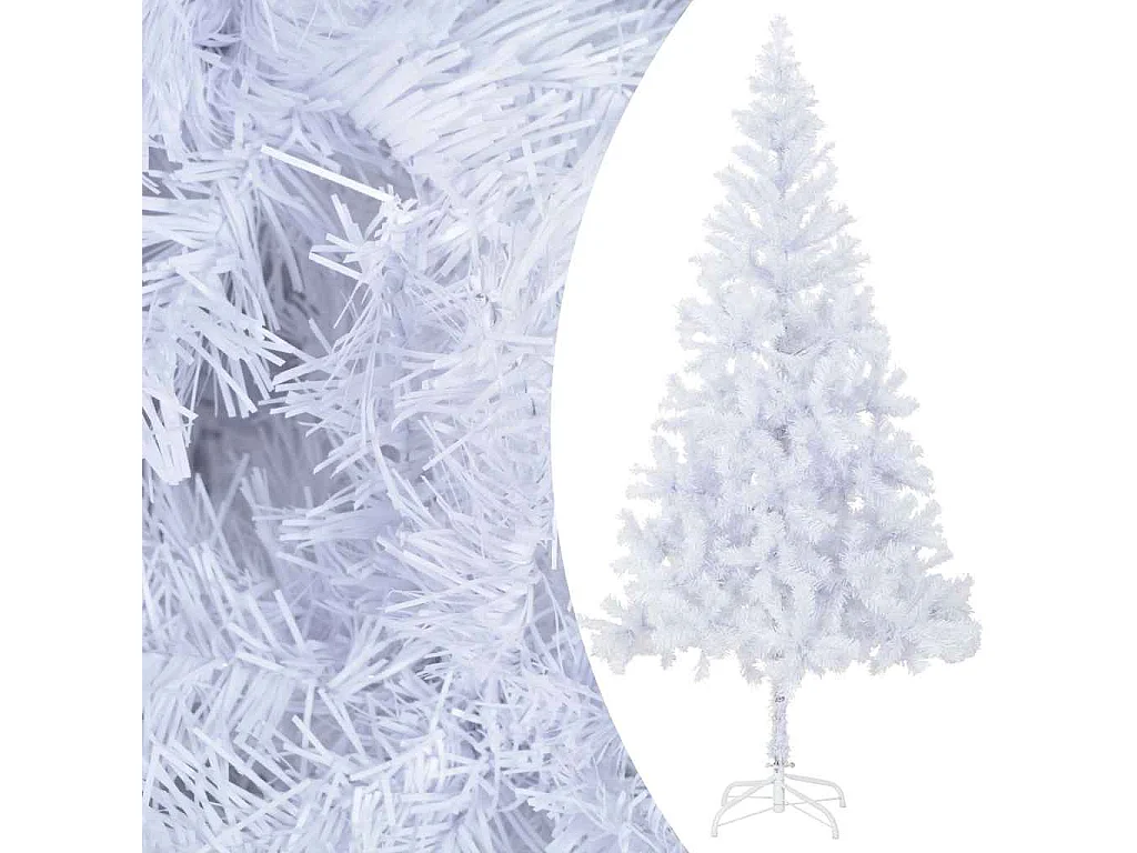 Beleuchteter künstlicher Weihnachtsbaum/Kugeln 210 cm 910 Zweige