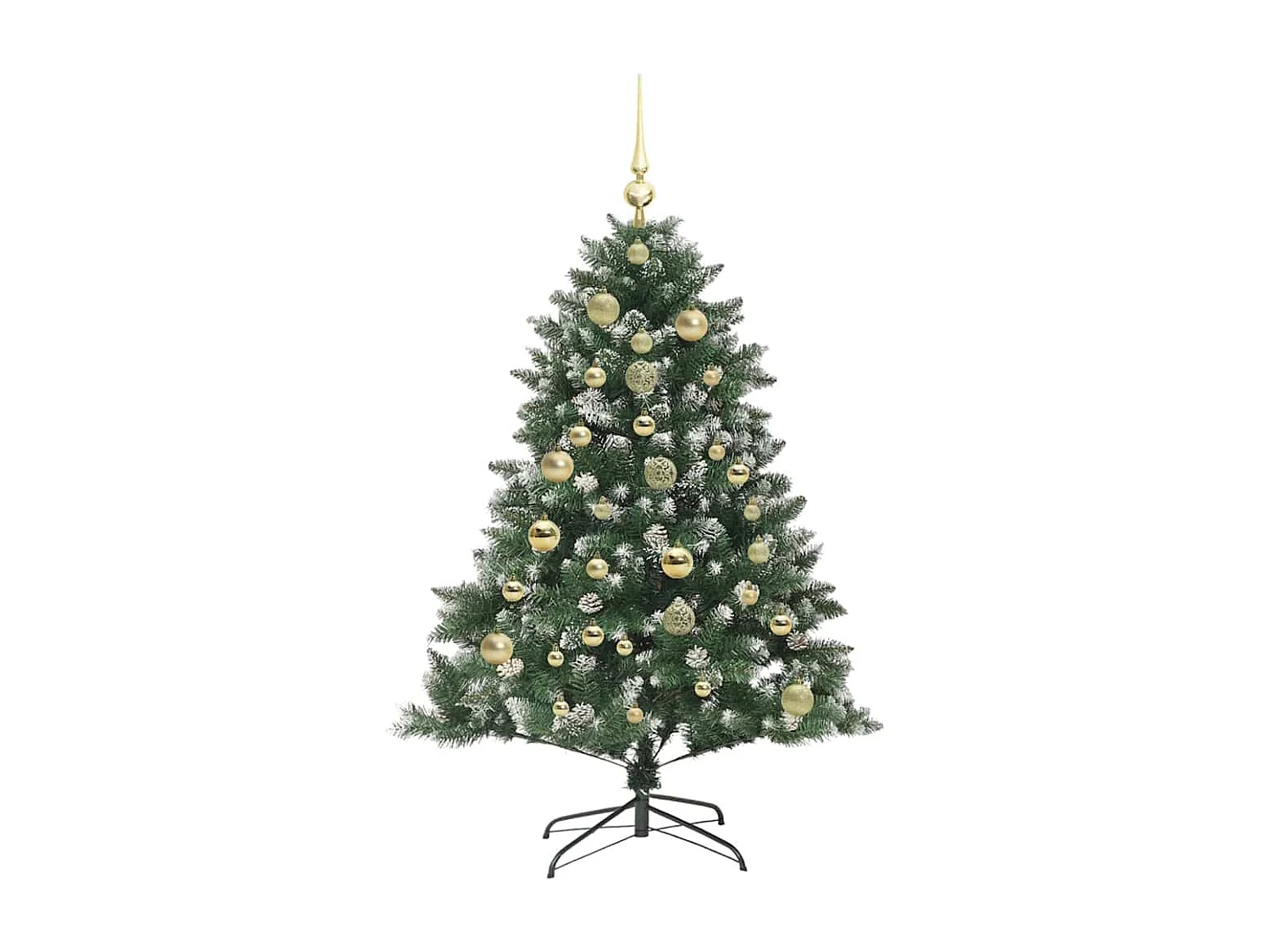 Sapin de Noël artificiel avec 150 LED Vert 105 x 105 x 150 cm
