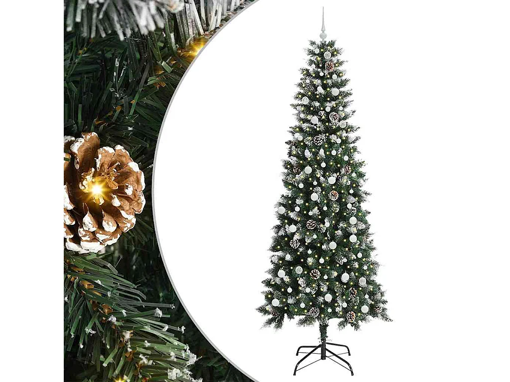 Kunstkerstboom met 300 LED's Groen 96 x 96 x 240 cm