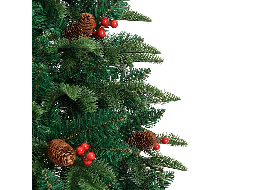 Künstlicher Weihnachtsbaum Grün 150 cm PVC, Metall und Kunststoff