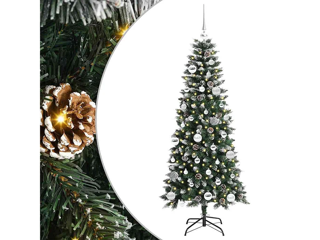 Kunstkerstboom met 150 LED's Groen 66 x 66 x 150 cm