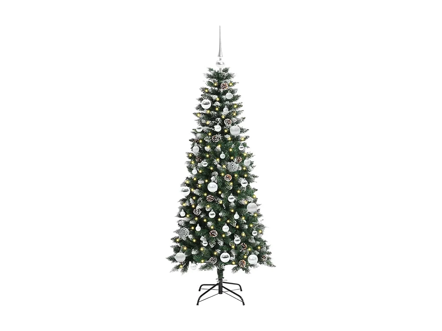 Kunstkerstboom met 150 LED's Groen 66 x 66 x 150 cm